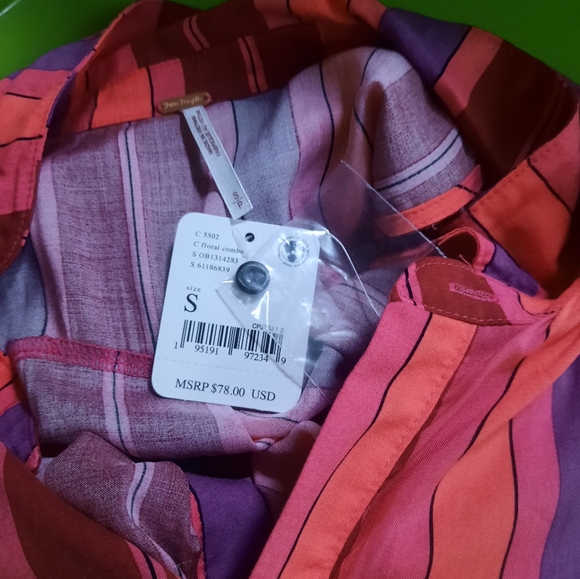 Free People Mackenzie Wrap Button Top - Picture 7 of 7